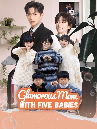 Glamorous Mom With Five Babies